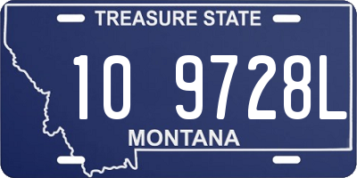 MT license plate 109728L