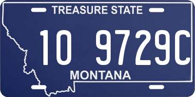 MT license plate 109729C