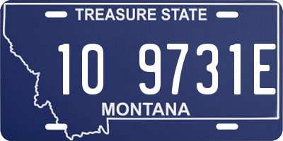 MT license plate 109731E