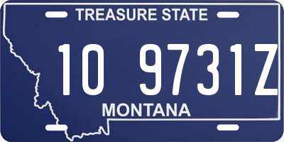 MT license plate 109731Z