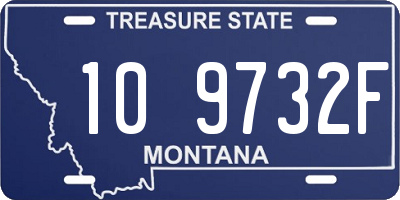 MT license plate 109732F