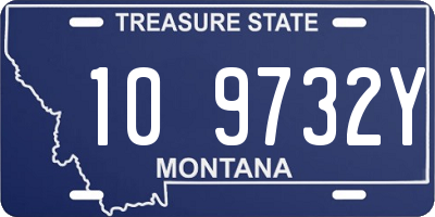 MT license plate 109732Y