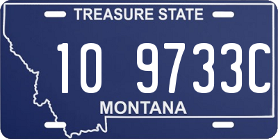 MT license plate 109733C