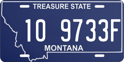 MT license plate 109733F