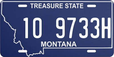 MT license plate 109733H