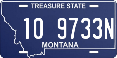 MT license plate 109733N