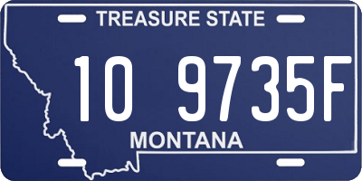 MT license plate 109735F