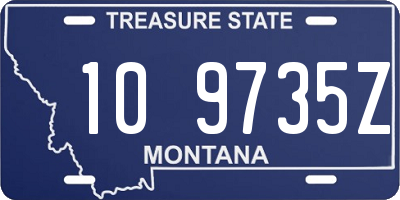 MT license plate 109735Z