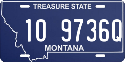 MT license plate 109736Q