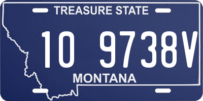 MT license plate 109738V