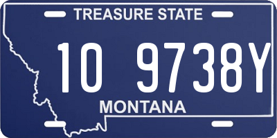 MT license plate 109738Y