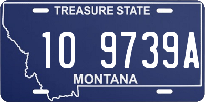 MT license plate 109739A