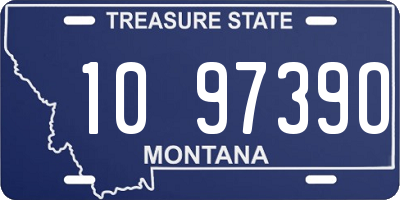 MT license plate 109739O