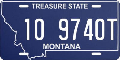 MT license plate 109740T