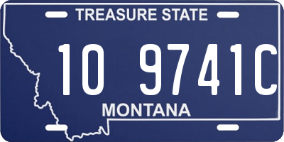 MT license plate 109741C