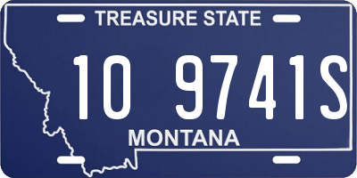 MT license plate 109741S