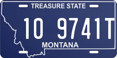 MT license plate 109741T