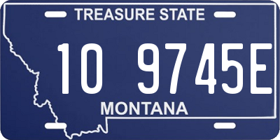 MT license plate 109745E