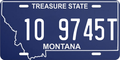 MT license plate 109745T