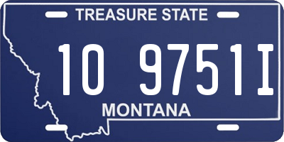 MT license plate 109751I