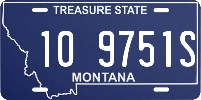 MT license plate 109751S