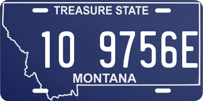 MT license plate 109756E