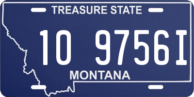 MT license plate 109756I