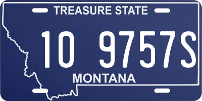 MT license plate 109757S