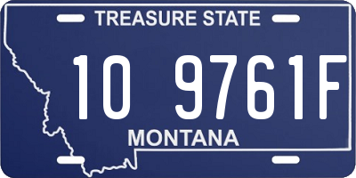 MT license plate 109761F