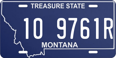 MT license plate 109761R