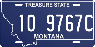 MT license plate 109767C