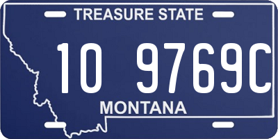 MT license plate 109769C