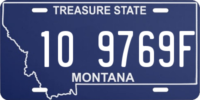 MT license plate 109769F