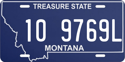 MT license plate 109769L