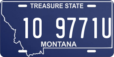 MT license plate 109771U