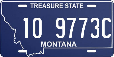 MT license plate 109773C