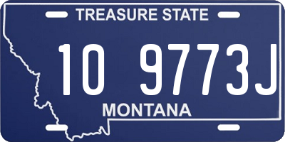 MT license plate 109773J