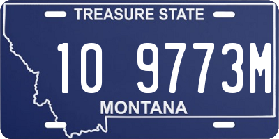 MT license plate 109773M