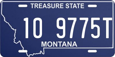 MT license plate 109775T