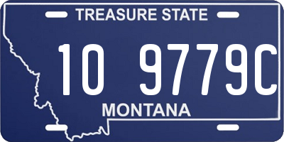 MT license plate 109779C