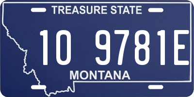 MT license plate 109781E