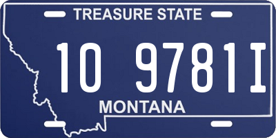 MT license plate 109781I