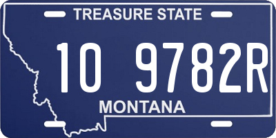 MT license plate 109782R