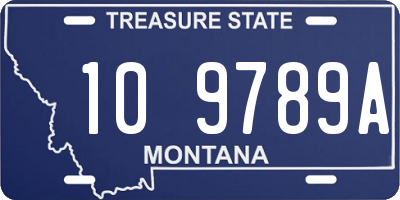 MT license plate 109789A