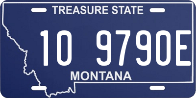 MT license plate 109790E