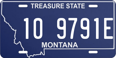 MT license plate 109791E