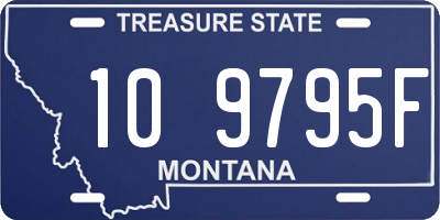 MT license plate 109795F