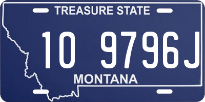 MT license plate 109796J