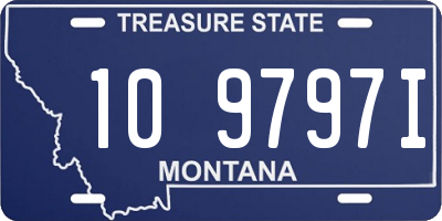 MT license plate 109797I