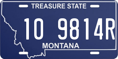 MT license plate 109814R